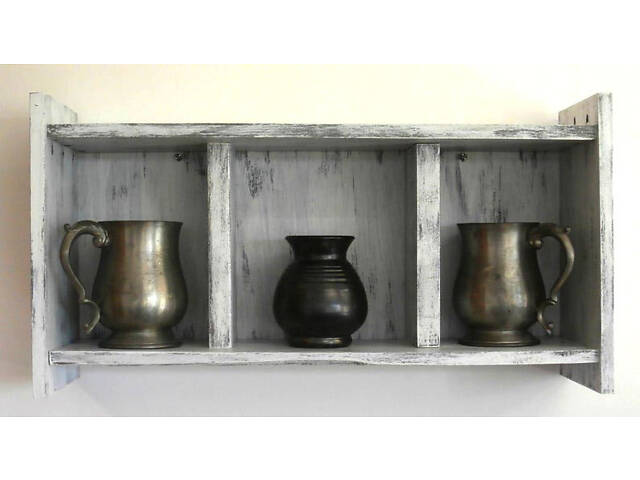 Полиця над унітазом 'Вальє' шеббі - Фото 3