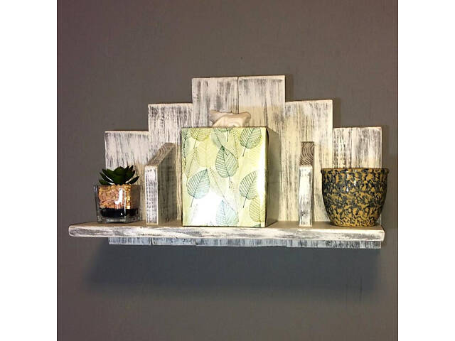 Полиця над унітазом 'Вілаві' шеббі - Фото 1