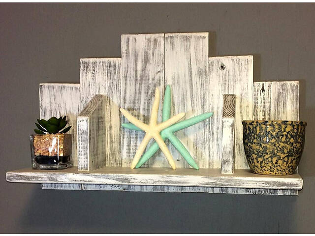 Полиця над унітазом 'Вілаві' шеббі - Фото 2