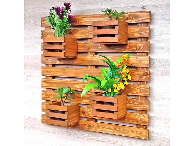 Полка настенная для цветов 'Крузис' сиена - Фото 1