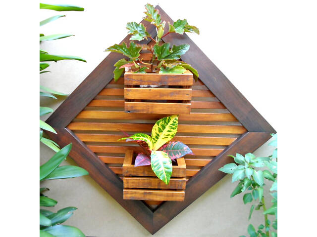 Полка настенная для цветов 'Макапа' капучино - Фото 1