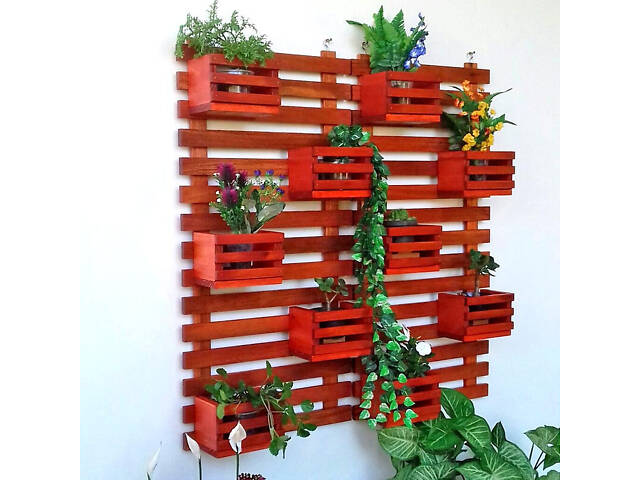 Полка настенная для цветов 'Сантус 2' капучино - Фото 1