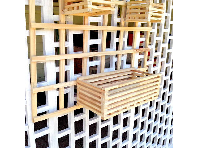 Полка настенная для цветов 'Виаман' бланже - Фото 4