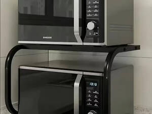 Полиця органайзер Метал для мікрохвильовки 53х32х32 см/Кухонний стелаж органайзер RD-1802