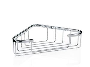 Полиця у ванну кутова Kela Brass 21916 24.5х18.5 см срібляста