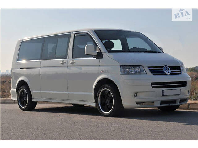 Полная окантовка стекол (14 шт, нерж) 2 боковых двери, Длинная база для Volkswagen T5 2010-2015 гг - Фото 1