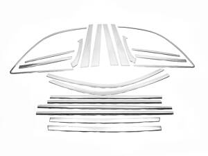 Полный комплект хромированных окантовок стекол 2010-2014 (4 шт, Libao) для Chery Tiggo 1