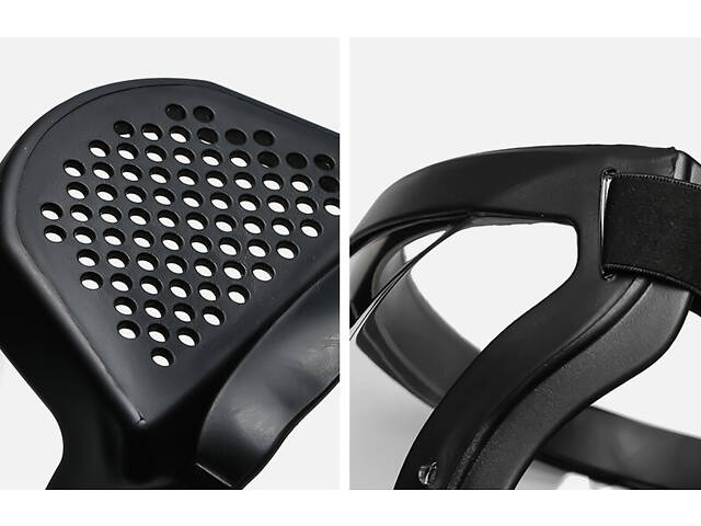 Повнолицева маска із змінним фільтром, прозора, Захисна маска від пилу, води, бруду, вітру - Фото 5