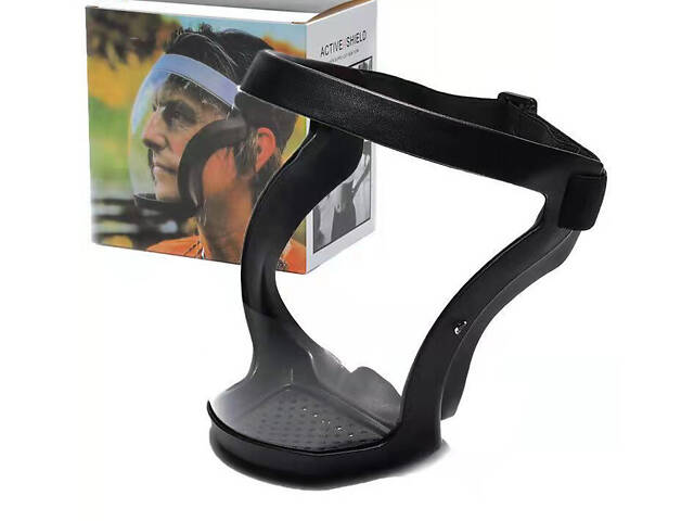 Повнолицева маска із змінним фільтром, прозора, Захисна маска від пилу, води, бруду, вітру - Фото 8