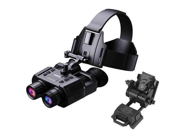 Полный комплект очки ночного видения ПНВ NV8000 + черное металлическое крепление на шлем Wilcox L4G24 - Фото 1