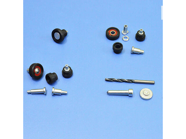Полный комплект роликов боковой сдвижной двери Citroen Berlingo (→08) верхний + средний + нижний + инструмент