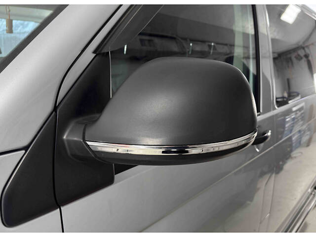 Полоски на зеркала (2 шт, нерж) для Volkswagen T5 2010-2015 гг - Фото 1