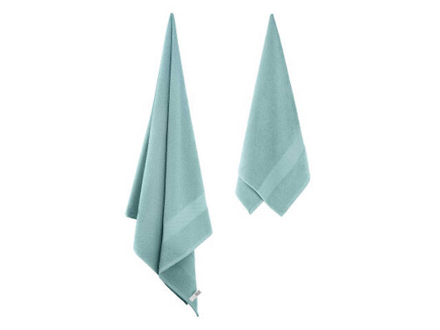 Рушник Ardesto набір махрових Essence 50х90 см, 70х140 см, 2шт, 100% бавовна, аква (ART2358AQ) - Фото 5