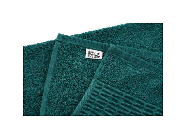 Рушник Ardesto набір махрових Lotus 2 шт 50х90 см індиго, 70х140см, 100% бавовна, смарагдовий (ART2357EM) - Фото 2