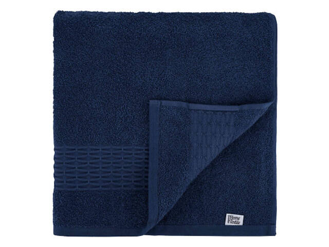 Рушник Ardesto Набір махрових Lotus 50х90см, 70х140см, 2шт 100% бавовна, синій темний (ART2357DB) - Фото 3