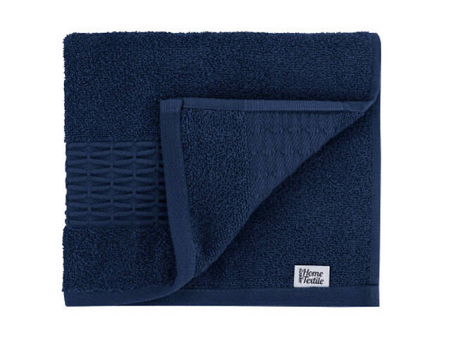 Рушник Ardesto Набір махрових Lotus 50х90см, 70х140см, 2шт 100% бавовна, синій темний (ART2357DB) - Фото 4