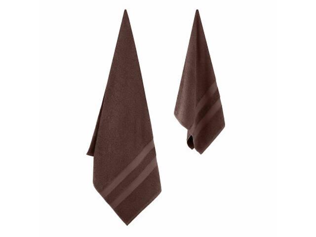 Рушник Ardesto набір махрових Splendid 50х90 см, 70х140 см, 2шт, 100% бавовна, коричневий (ART2359BR) - Фото 5