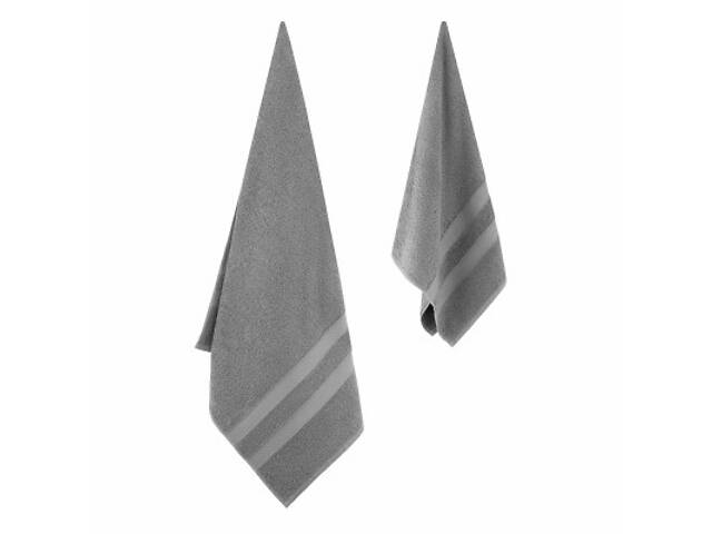 Рушник Ardesto набір махрових Splendid 50х90 см, 70х140 см, 2шт, 100% бавовна, сірий (ART2359GR) - Фото 5