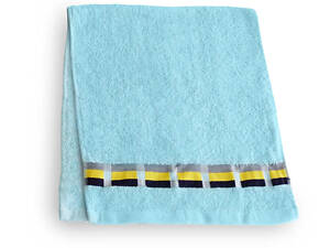 Полотенце для лица и рук махровое, голубое
