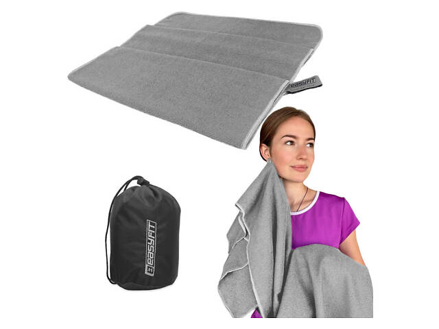 Рушник із мікрофібри 90х50 см EasyFit EagleWing в сумочці - Фото 1