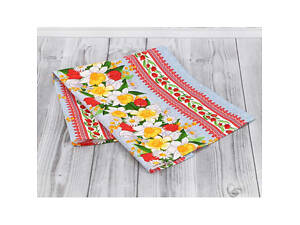 Полотенце Руно вафельное набивное Весенние цветы -3, 45х80 см (202.15_Весняні квіти_3)