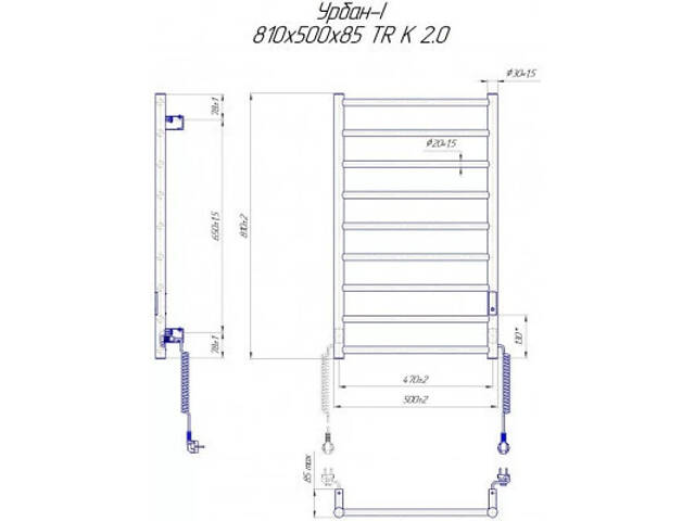 Рушникосушарка MARIO 2.3.8300.10.P - Фото 4