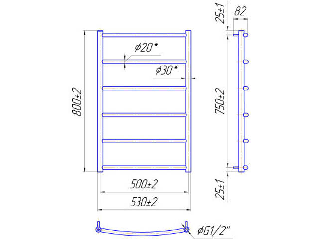 Рушникосушарка MARIO Класік (1.1.0107.01.P) - Фото 5