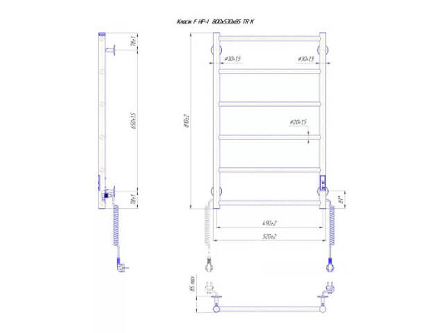 Полотенцесушитель MARIO Класік F НР-I (2.3.0703.10.P) - Фото 5