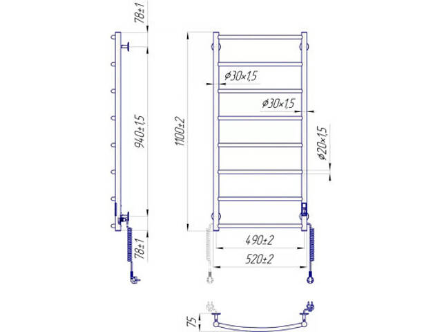 Рушникосушарка MARIO Класік НР-І (2.3.0117.10.P) - Фото 4