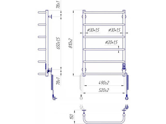 Рушникосушарка MARIO Стандарт НР-І (2.3.0215.10.P) - Фото 4