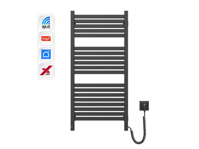 Полотенцесушитель Navin Авангард Х 1000х480 Wi-Fi правобічна чорний муар (12-272055-4810) - Фото 2
