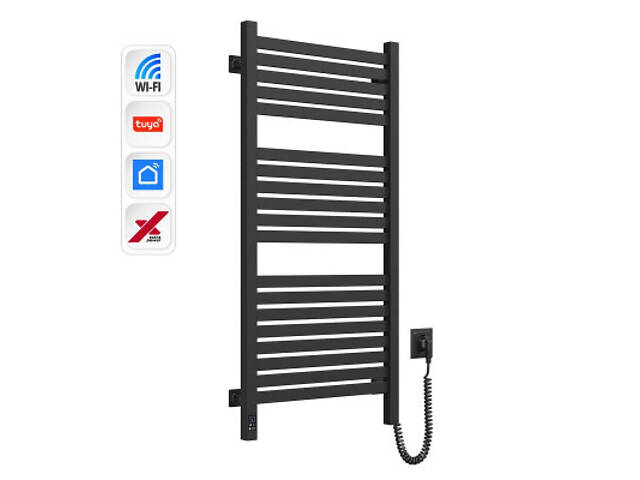 Полотенцесушитель Navin Авангард Х 1000х480 Wi-Fi правобічна чорний муар (12-272055-4810) - Фото 3