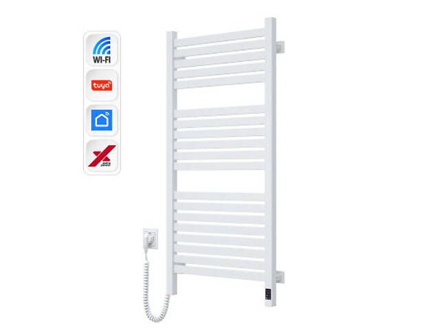 Полотенцесушитель Navin Авангард Х, 1000х480х71мм, Wi-Fi, лівобічна,, білий (12-172155-4810) - Фото 1