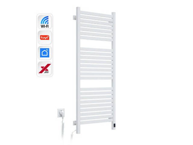 Полотенцесушитель Navin Авангард Х, 1200х480, Wi-Fi, сталь, білий, лівобічна (12-172155-4812) - Фото 4