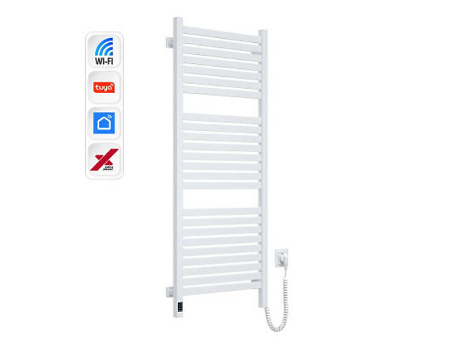 Полотенцесушитель Navin Авангард Х, 1200х480, Wi-Fi, сталь, білий, правобічна (12-172055-4812) - Фото 5