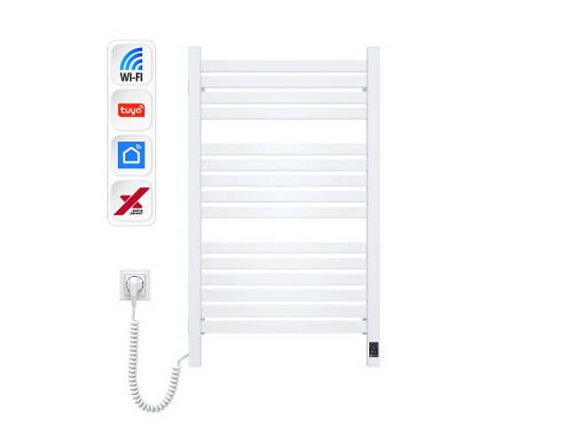Полотенцесушитель Navin Авангард Х, 800х480, Wi-Fi, білий, лівобічна (12-172155-4880) - Фото 2