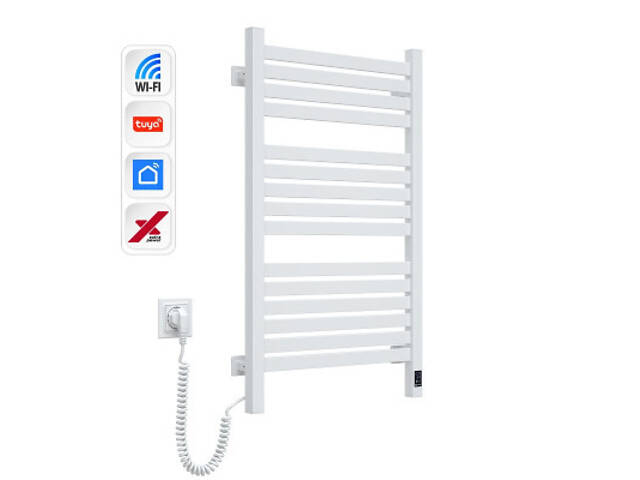 Полотенцесушитель Navin Авангард Х, 800х480, Wi-Fi, білий, лівобічна (12-172155-4880) - Фото 3