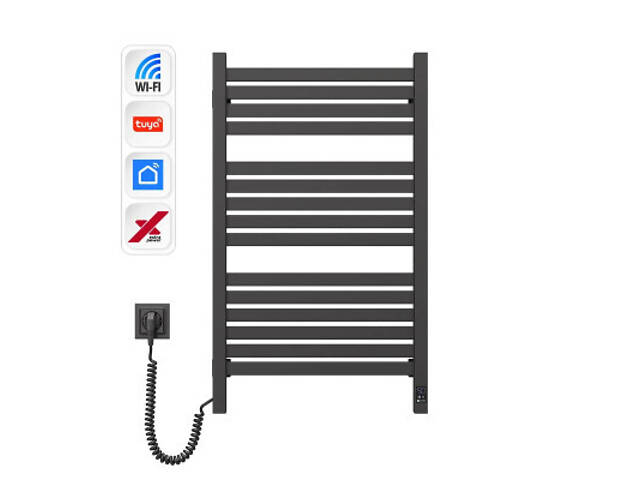 Полотенцесушитель Navin Авангард Х, 800х480, Wi-Fi, чорний муар, лівобічна (12-272155-4880) - Фото 4