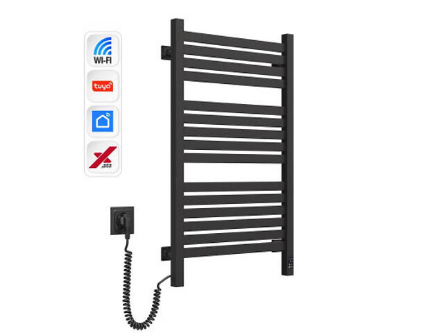 Полотенцесушитель Navin Авангард Х, 800х480, Wi-Fi, чорний муар, лівобічна (12-272155-4880) - Фото 5