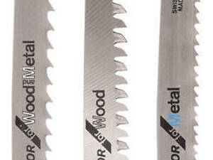 Полотно Bosch пиляльне для електролобзика по дереву та металу, Progressor Wood and Metal, набір 3шт (2.609.256.743)