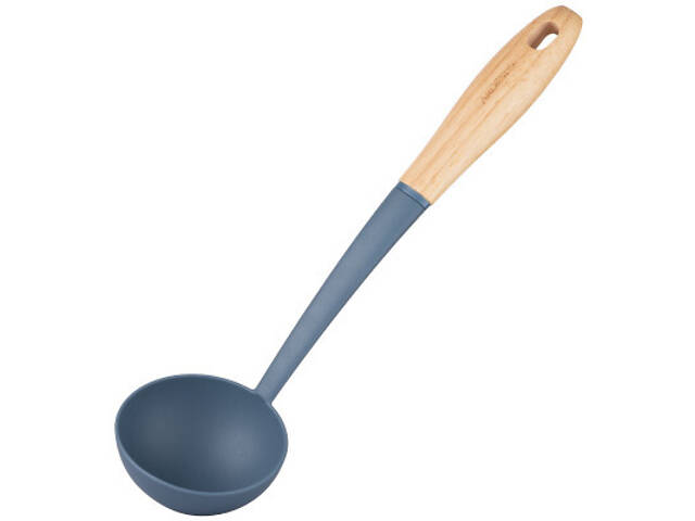 Половник Ardesto Midori, 31.5см, нейлон, дерево, синій (AR2125PG) - Фото 3