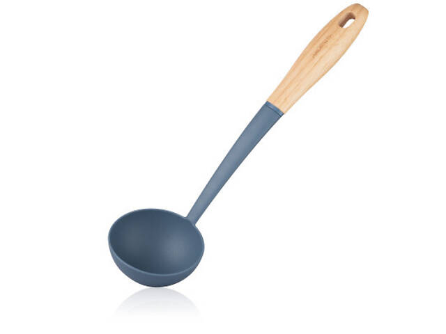 Половник Ardesto Midori, 31.5см, нейлон, дерево, синій (AR2125PG) - Фото 4