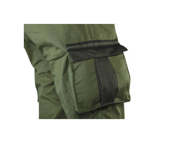 Напівкомбінезон робочий Neo Tools CAMO Olive, розмір XL(54), 255 г/м2, потрійні шви, оливковий (81-242-XL) - Фото 5