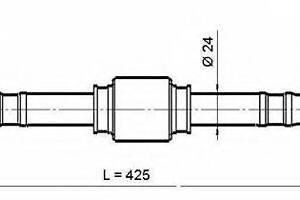 ПІВОСЬ ЛІВА 22X425X22 (NISSAN PRIMERA P10 1990-1996) ASVA NSH001 на NISSAN PRIMERA (P10)