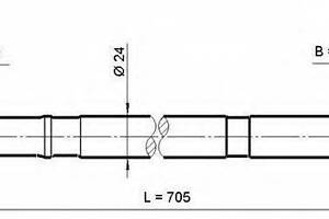 ПОЛУОСЬ ПРАВАЯ 22X705X22 (NISSAN ALMERA N16 (UKP) 2000-2006) ASVA NSH006 на NISSAN SENTRA II Наклонная задняя часть (N16