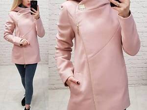 Напівпальто, арт.156, пудра рожева