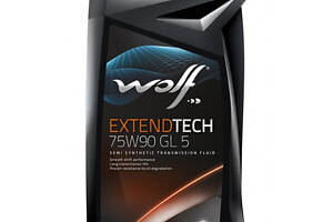 Полусинтетическое трансмиссионное масло WOLF EXTENDTECH 75W-90 GL-5 1л