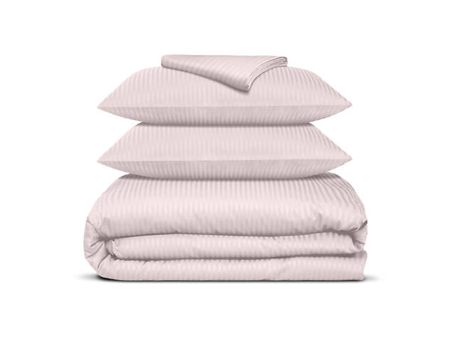 Напівторне ліжко сатин з простирадлом на гумці SAND Cosas пісочний 160х220 см - Фото 1