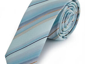 Полиэстеровый узкий галстук Schonau - 22 Бирюзовый