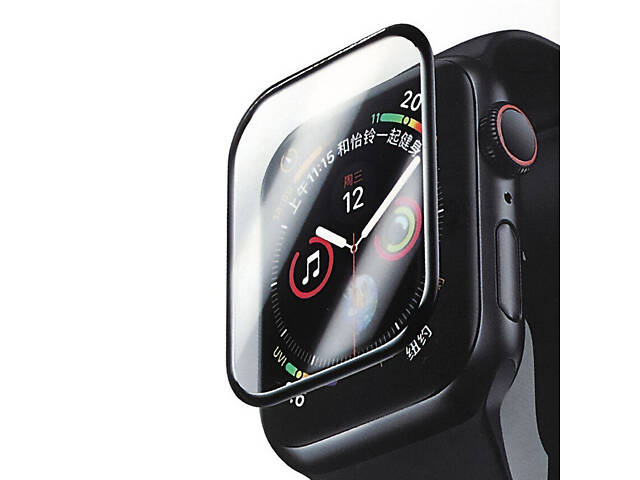 Полимерная 3D пленка Blueo High-Molecule для Apple Watch 7/8/9 41mm Черный - Фото 2